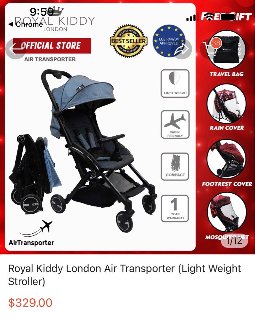 Royal kiddy online air transporter review