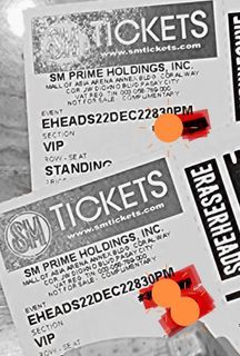 Rush sale 4VIP tickets for Eheads!!!
