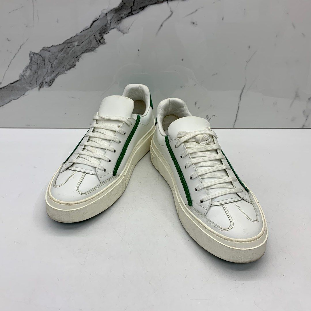 White sneakers with green online