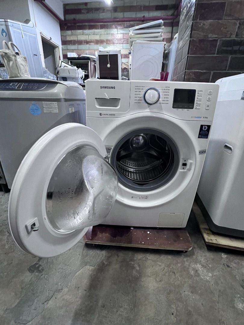 SAMSUNG 8KG FrontLoader Washing Machine WW80H5400EW (92434), TV & Home