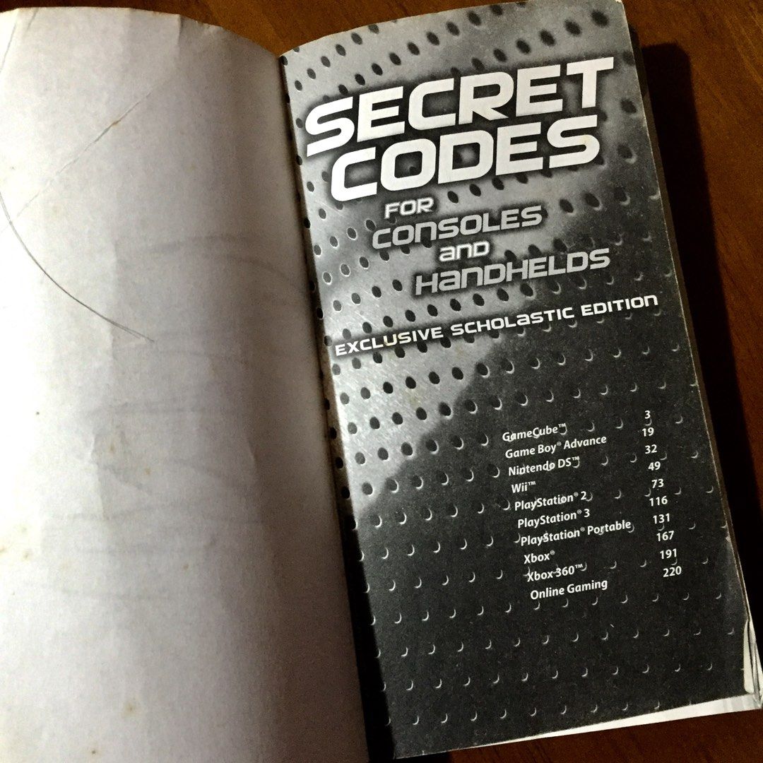 Secret Codes For Consoles And Handhelds 2008 Hobbies Toys Books 