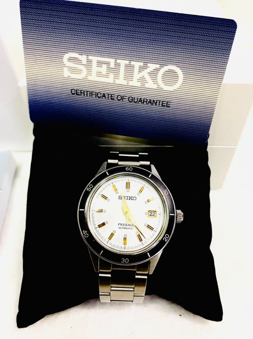 Seiko 2021 PRESAGE 1960's Style Collection Caliber 4R35 Automatic Watch  SRPG03J1.., Men's Fashion, Watches & Accessories, Watches on Carousell