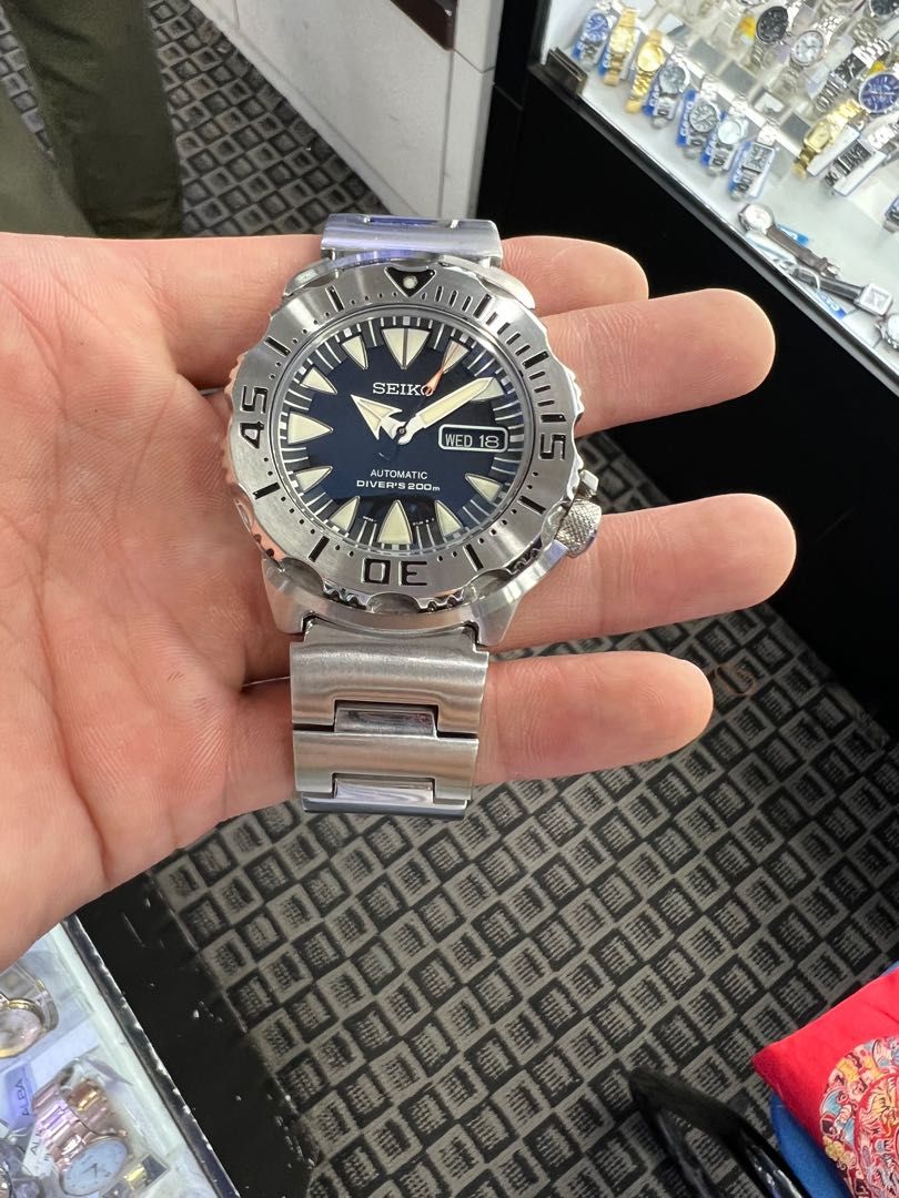 SEIKO MONSTER 2ND GEN RARE DIVERS 200M AUTOMATIC SRP307 Men s