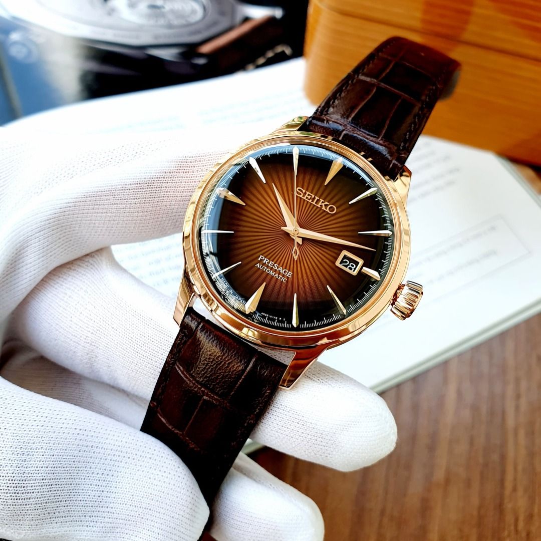 Seiko Presage SRPB46J1 Manhattan Cocktail Automatic Leather Made