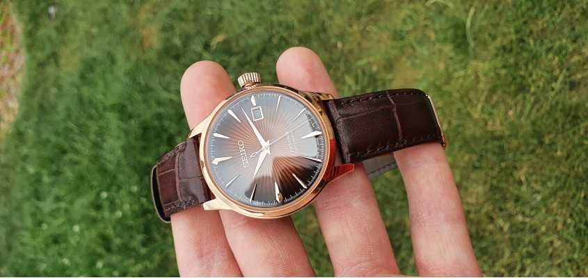 Seiko Presage SRPB46J1 Manhattan Cocktail Automatic Leather Made