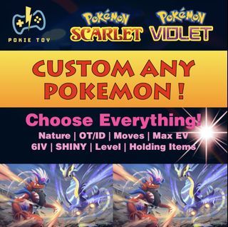 Pokemon Scarlet and Violet MIMIKYU Shiny 6IV / Competitive Set 