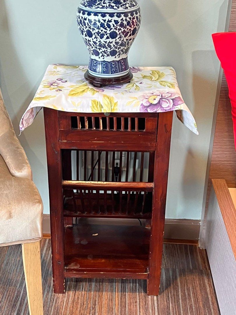 Side table kayu jati, Furniture & Home Living, Furniture, Tables & Sets