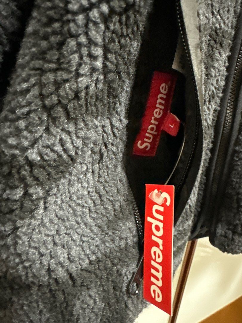 Size L）Supreme Geo Reversible WINDSTOPPER Fleece Jacket, 名牌