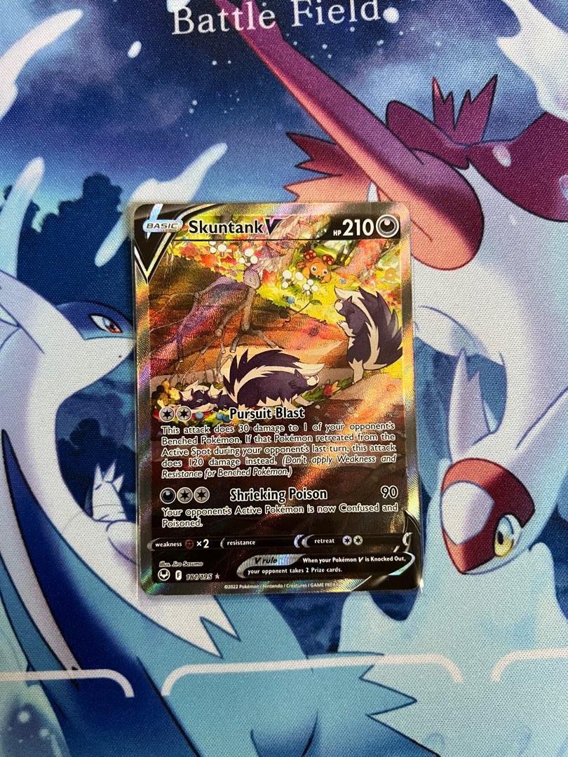 [Pokemon TCG] Skuntank V Alt art, Hobbies & Toys, Toys & Games on Carousell