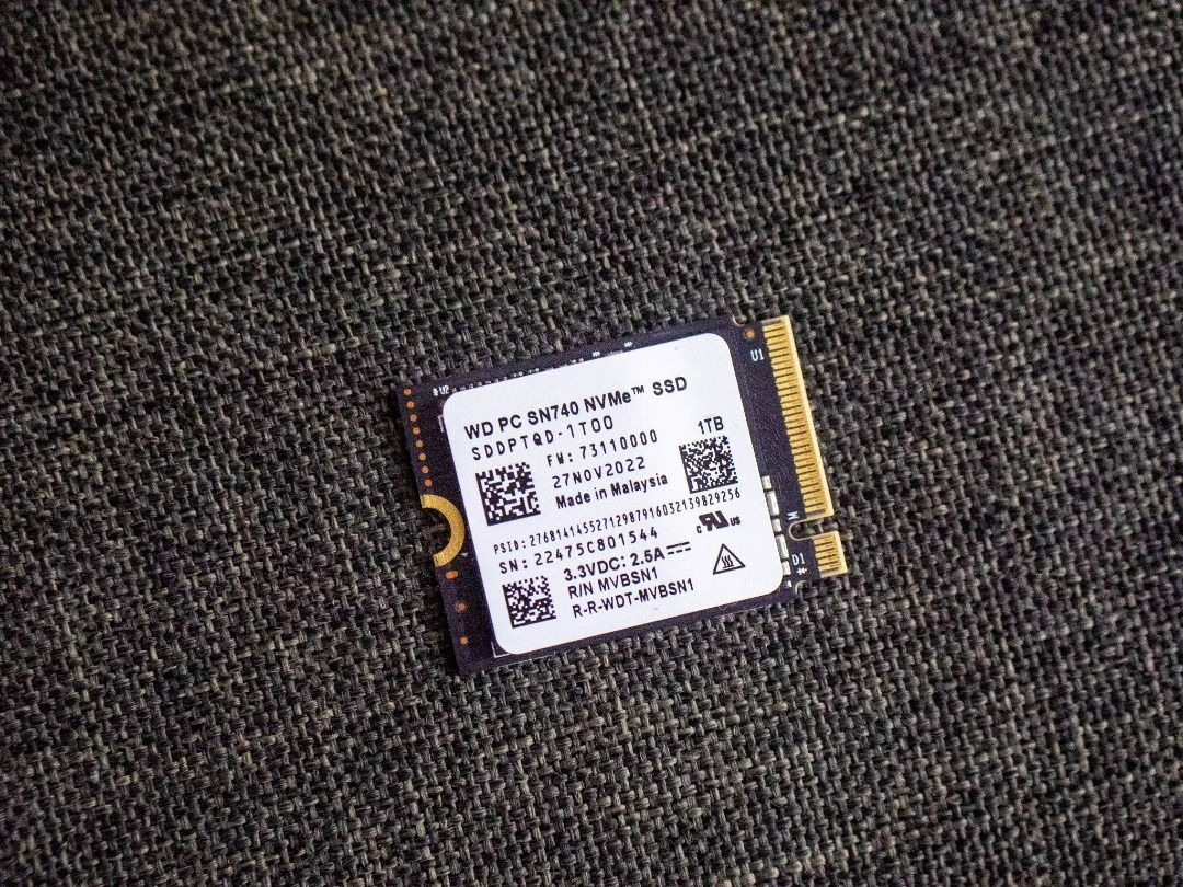 SN740 2230 1TB (OEM SN770) WD BLACK M.2 NVME SSD GEN4 (Compatible Steam ...