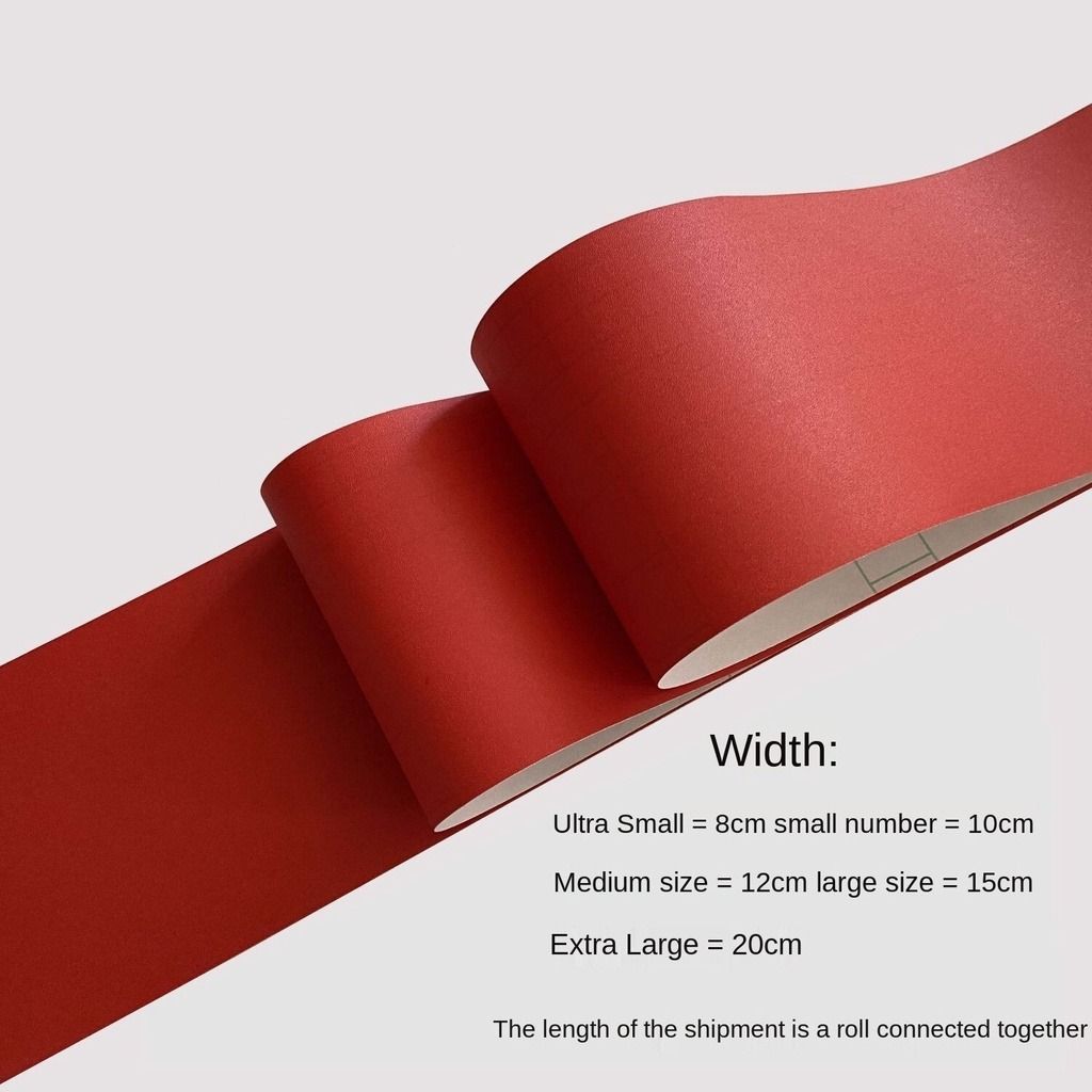Solid Color Sticker Border Decoration Self-Adhesive Waterproof Skirting ...