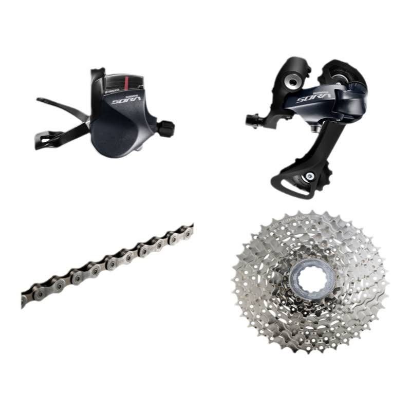 Sora 9 speed groupset on sale