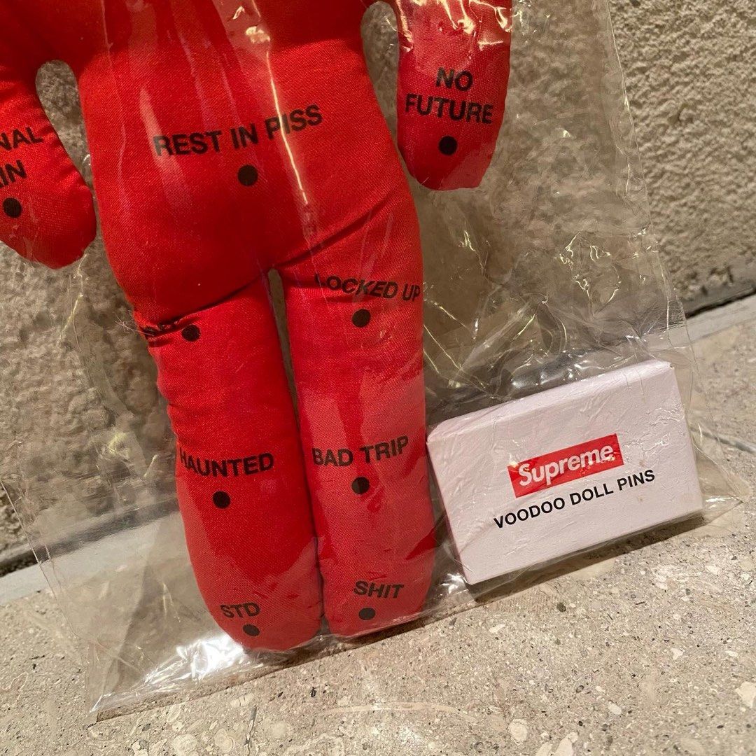 Supreme voodoo doll pins Carousell