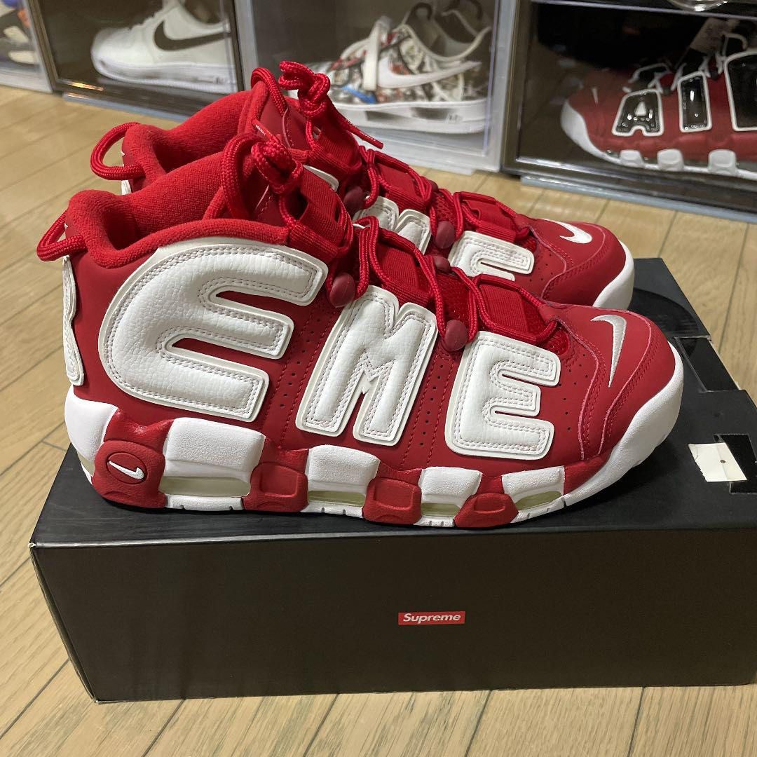 Supreme x Nike Air More Uptempo sneakers, Men's Fashion, Footwear 