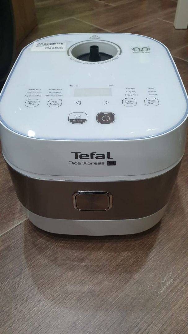 Used Tefal Xpress IH Rice Cooker (1.5L) RK762165 Digital, Furniture