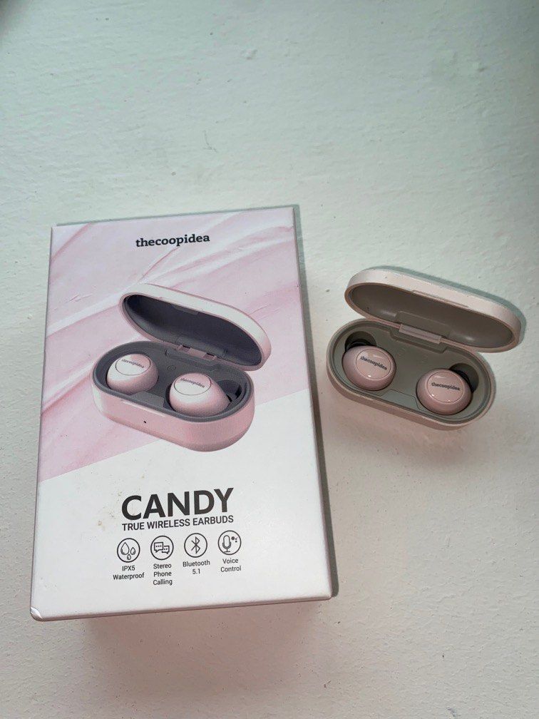 thecoopidea Candy True Wireless Earphones Pink Audio