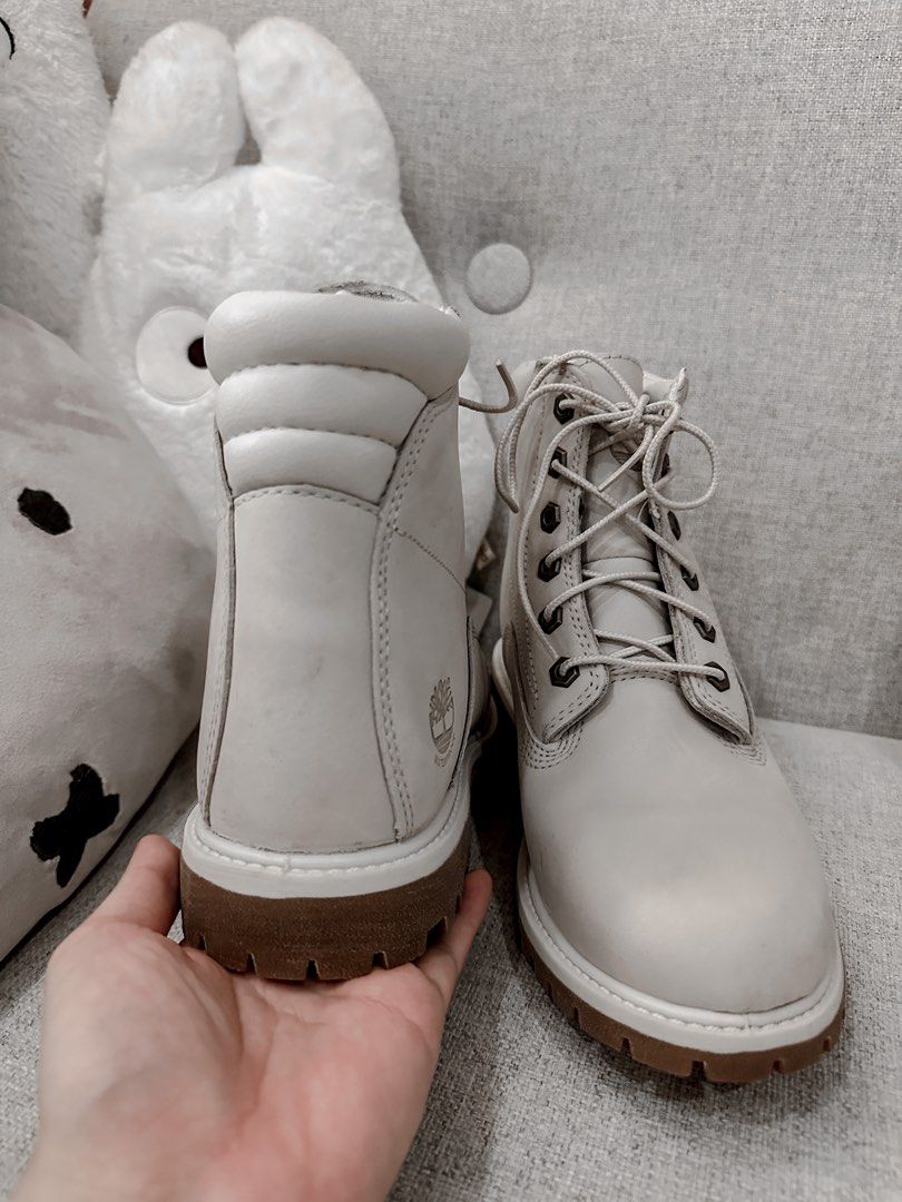 Grey timberland store ladies boots