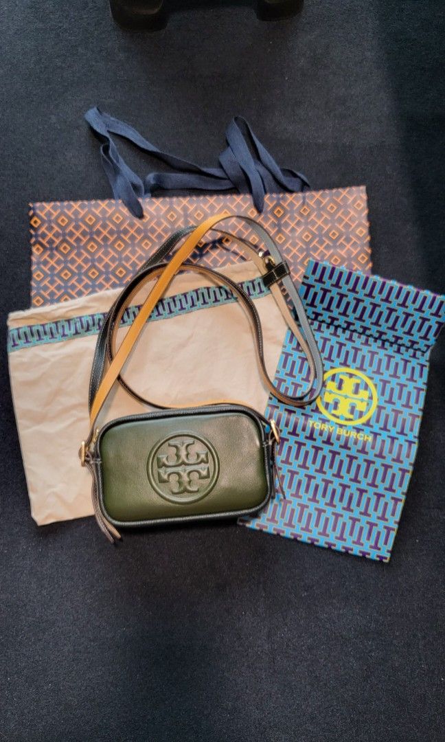 Tory burch perry bombe double strap top mini bag
