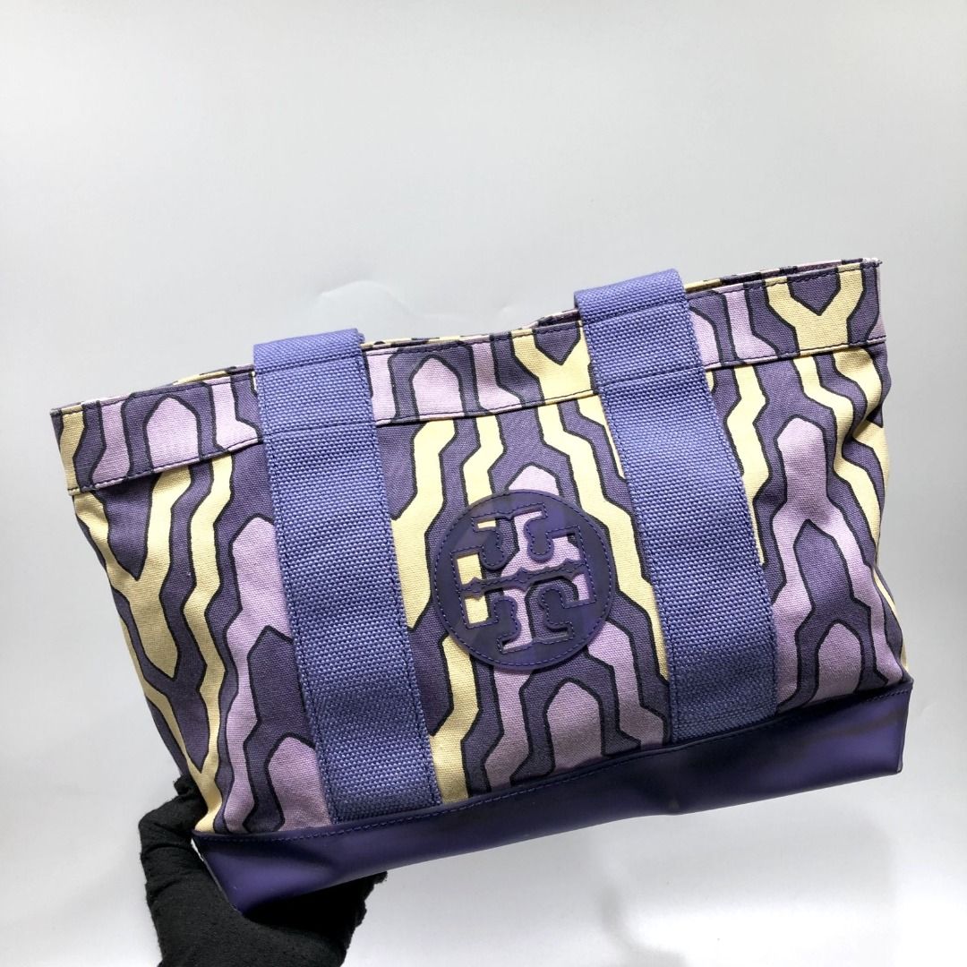 Purple canvas tote hot sale
