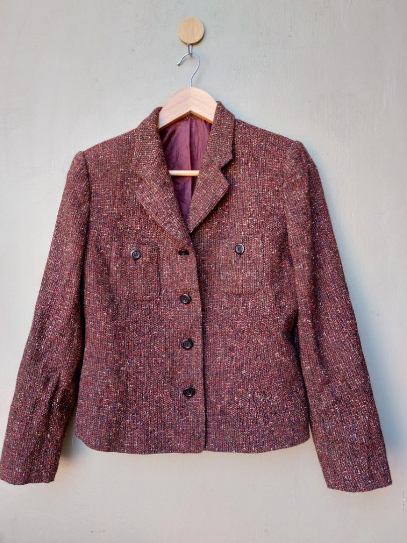 TWEED BLAZER, Women's Fashion, Coats, Jackets and Outerwear on Carousell