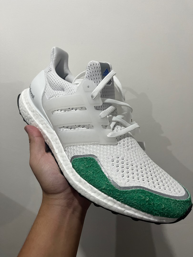 Ultra boost white green top