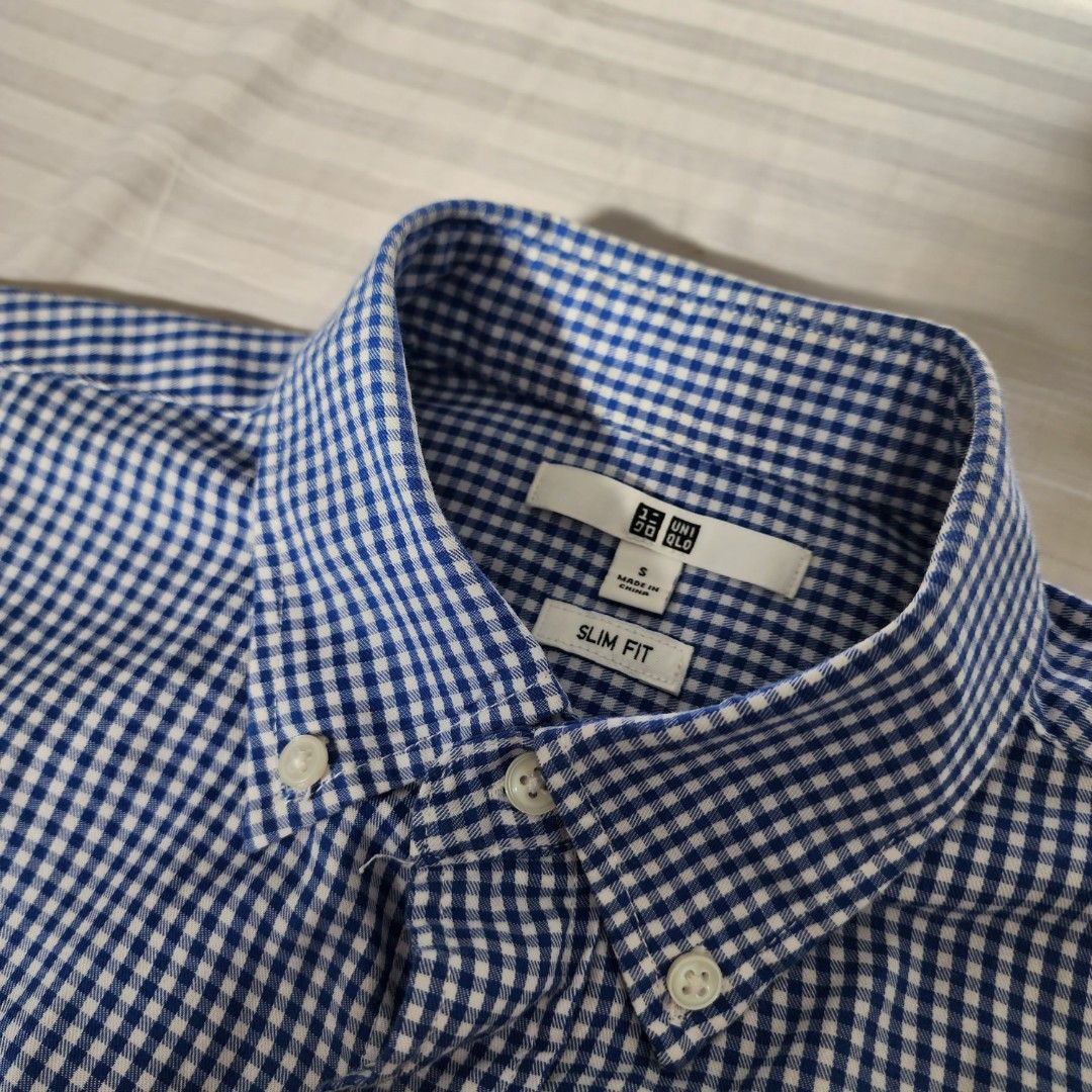 Uniqlo checkered hotsell polo