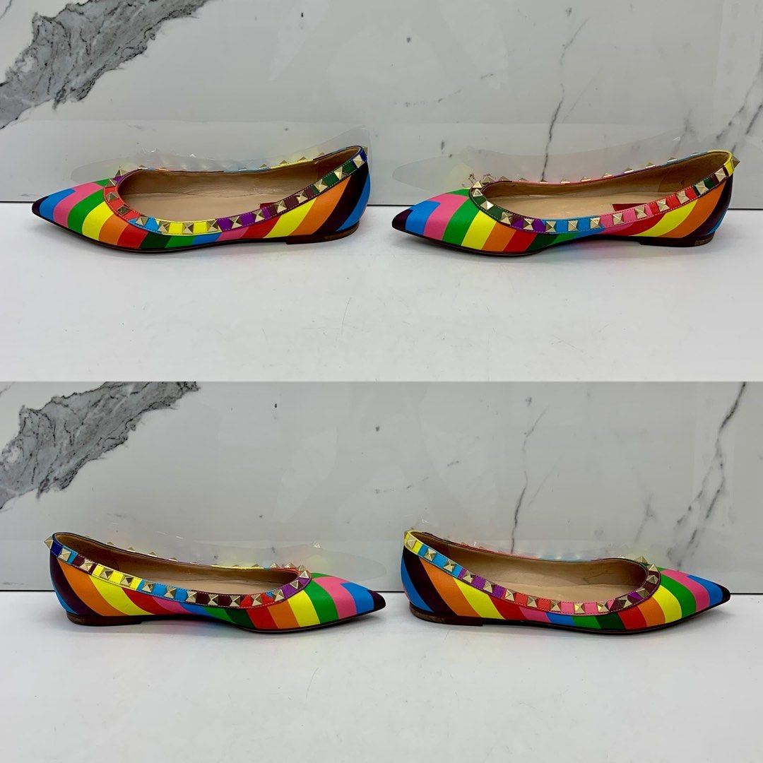 Rainbow valentino store shoes