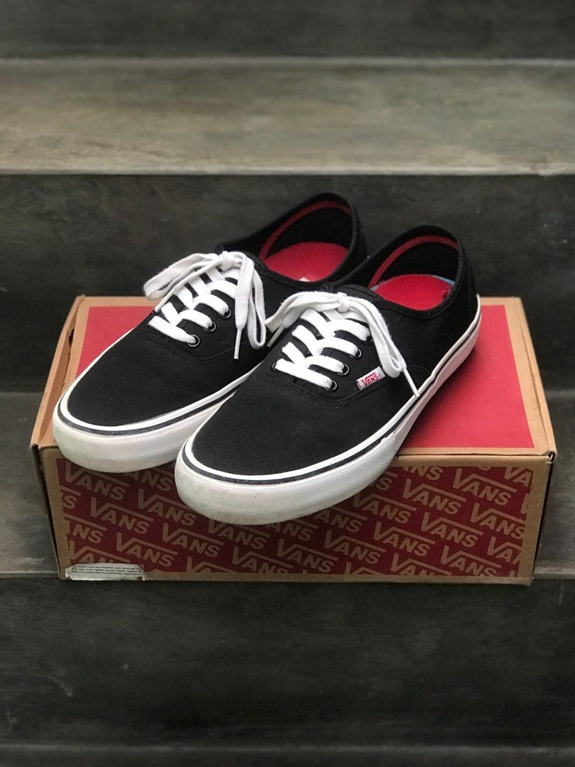 Vans Authentic Pro Black White Original Fesyen Pria Sepatu