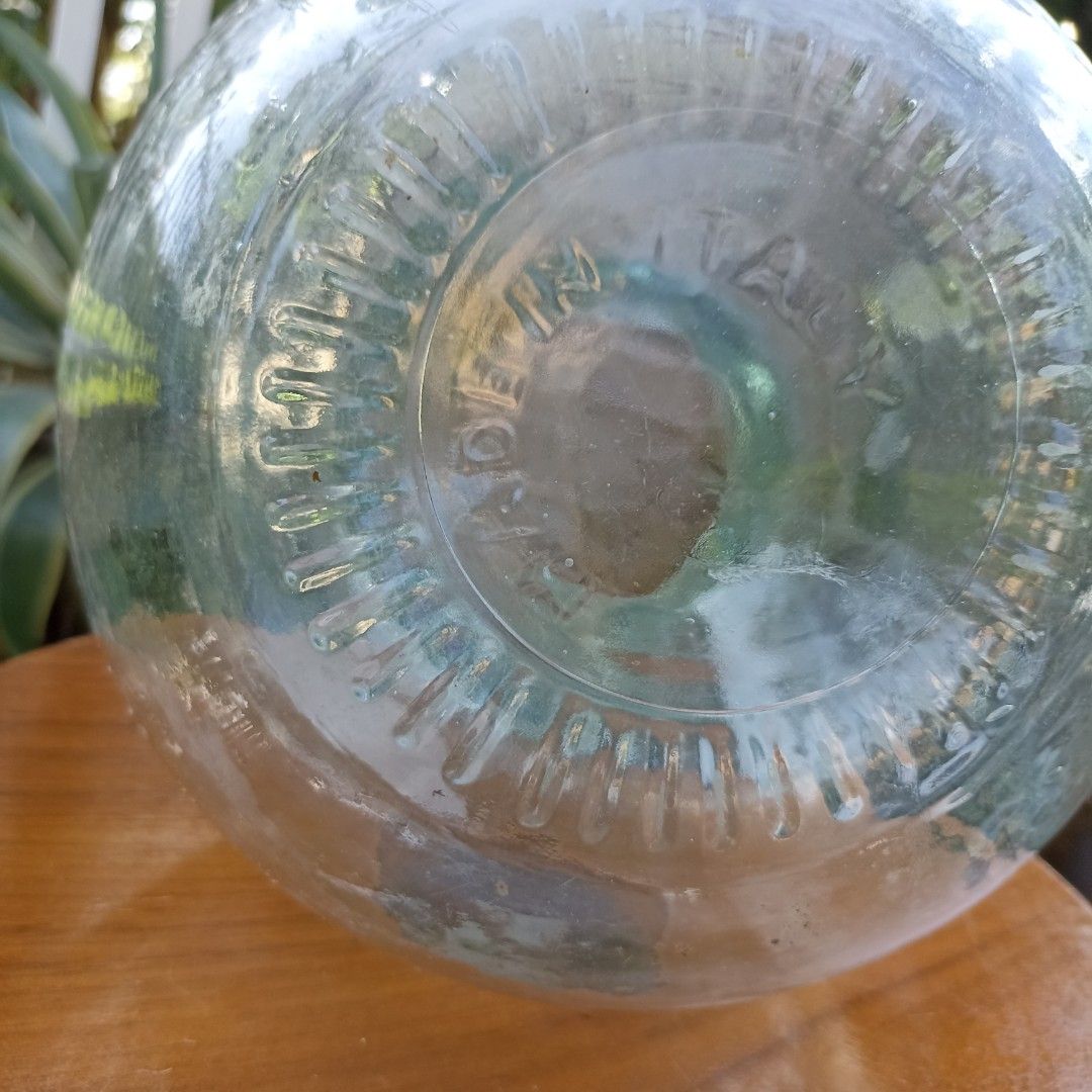 Vintage Large Glass Jar, Made In Italy, Hobbies & Toys, Memorabilia