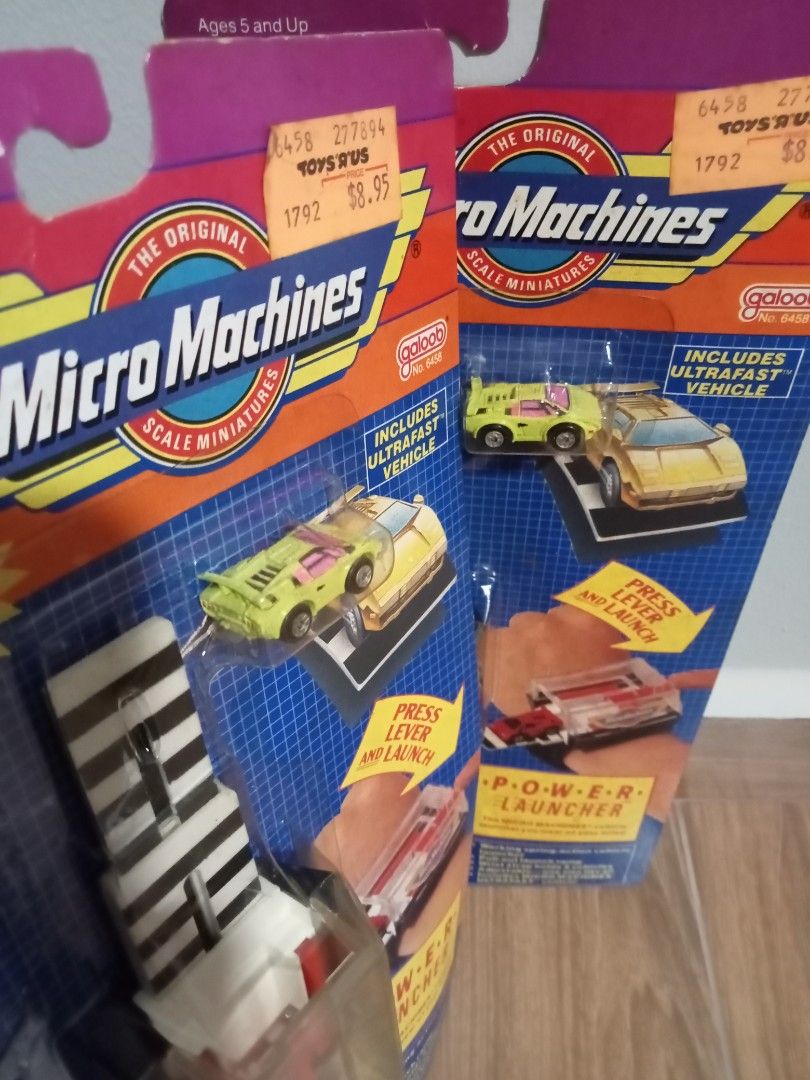 vintage micro machines countach neon green pink 1986