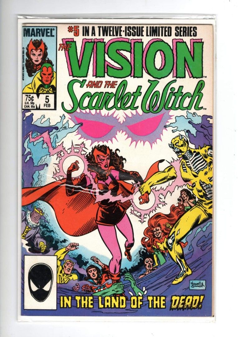 Vision and the Scarlet Witch #5 - Wanda in Land of the Dead 1986 Marvel ...