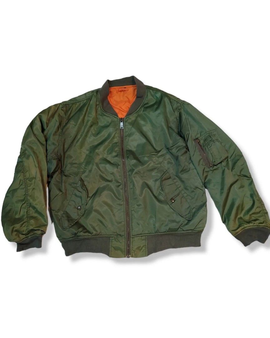 VTG UNIQLO FLIGHT MA-1 BOMBER JACKET Japan Size L, Men's