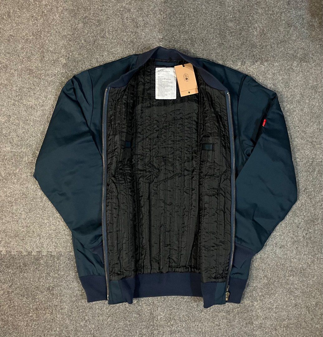 WTAPS UNION JK . COPO. TWILL JACKET BOMBER MA-1 WORK NAVY JACKET