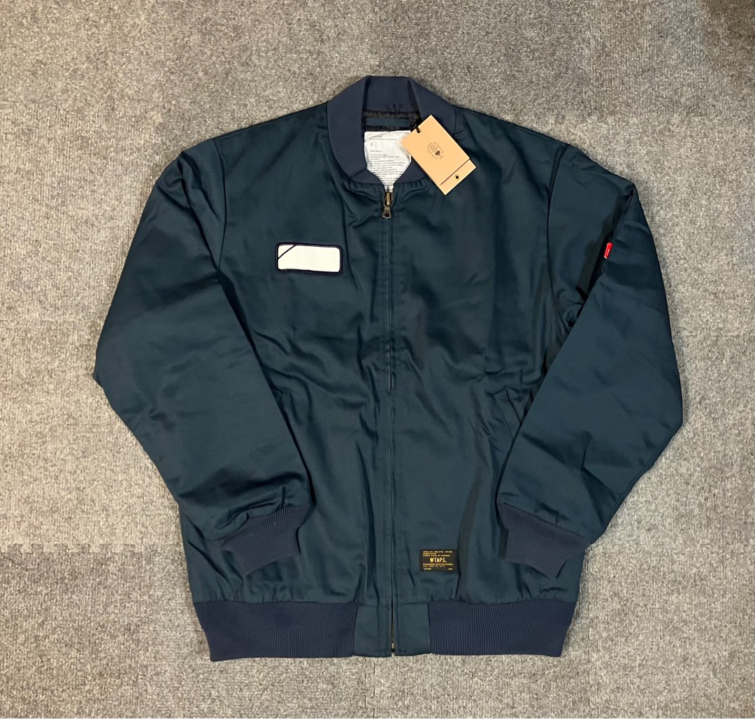 WTAPS UNION JK . COPO. TWILL JACKET BOMBER MA-1 WORK NAVY JACKET