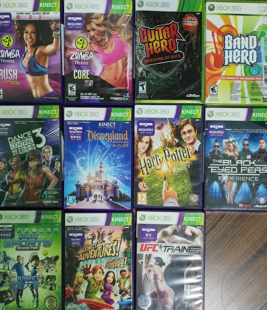 Xbox 360 Kinect Games, Hobbies & Toys, Toys & Games on Carousell