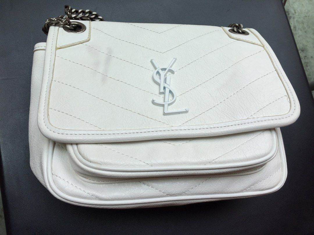 YSL niki baby white
