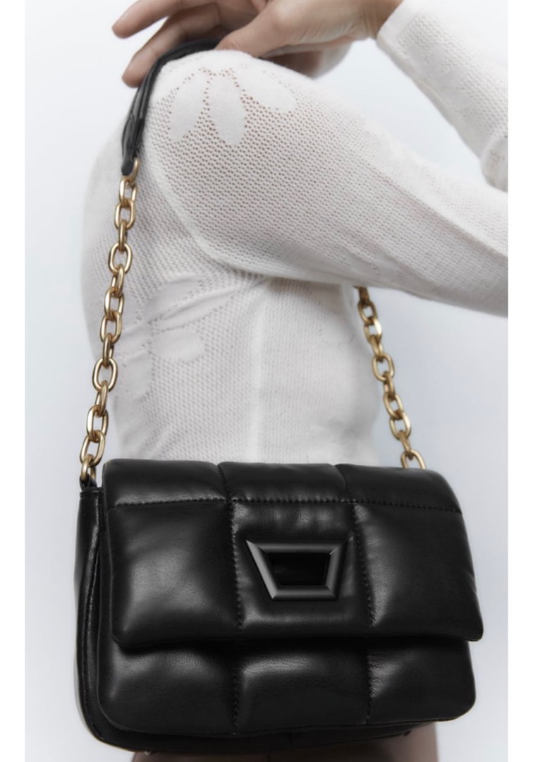 Quilted crossbody bag online zara
