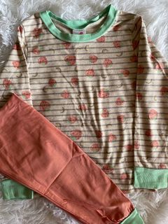 (1&2Y) Stripes Strawberry Pyjama