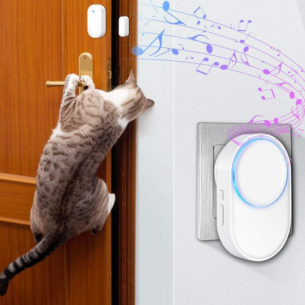 1605) Wireless Door Sensor Chime BITIWEND Alarm Contact Sensor Door