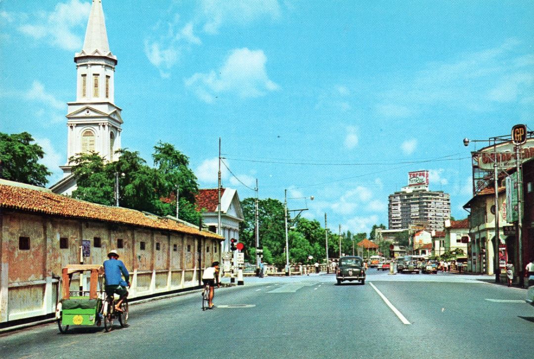 1960s Bras Basah Road Near CHIJMES Toward Cathay Cinema (Orchard