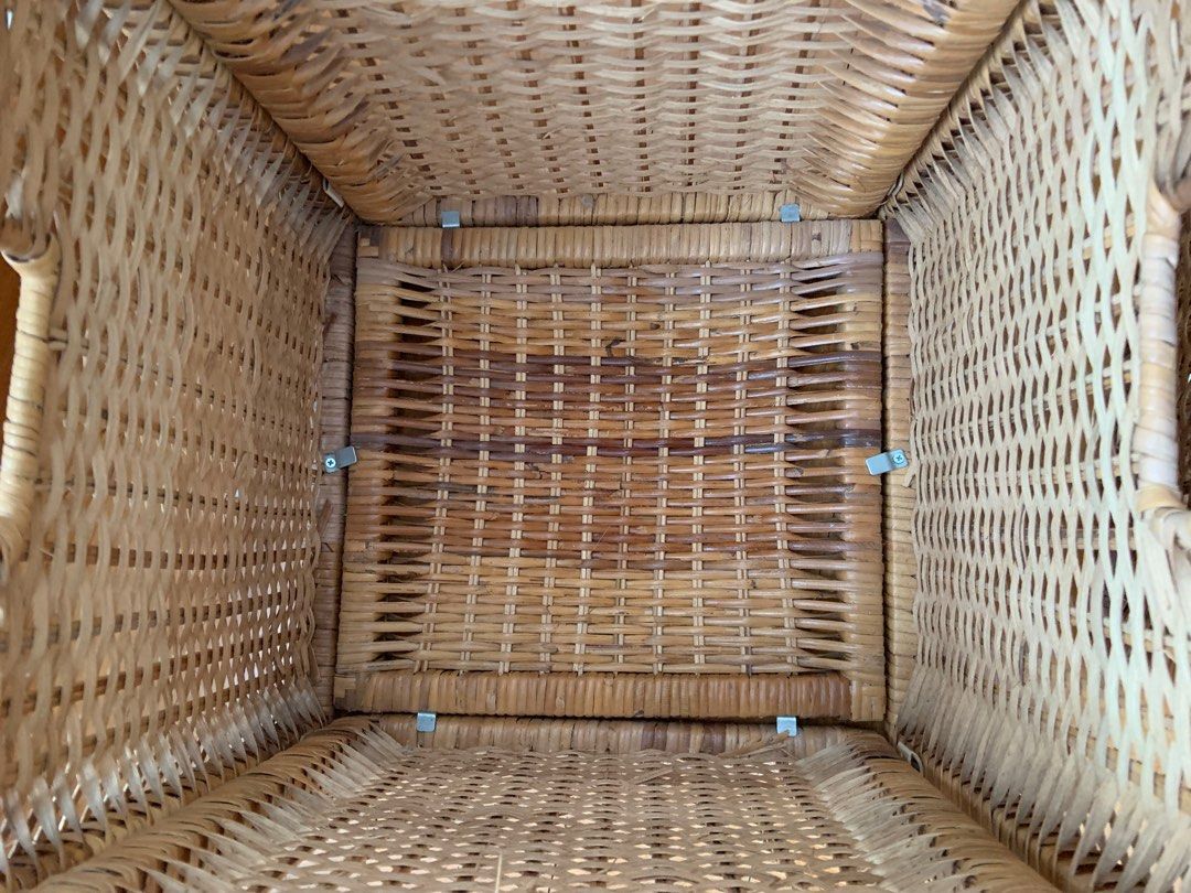 2 Ikea BRANAS Rattan Baskets wooden, Furniture & Home Living, Home