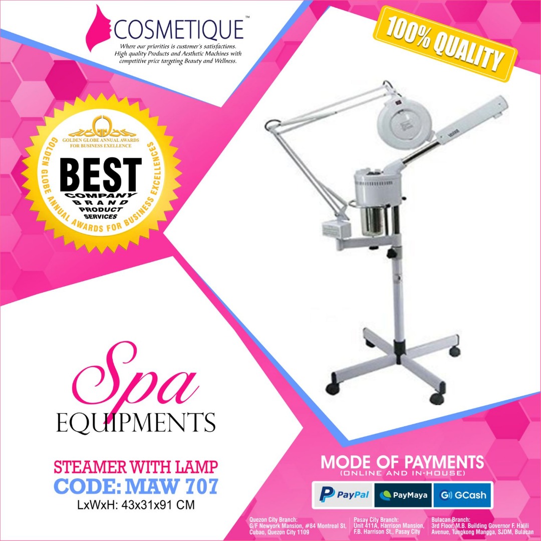 2 in 1 Facial Steamer with Magnifying Lamp Spa Equipment, Health