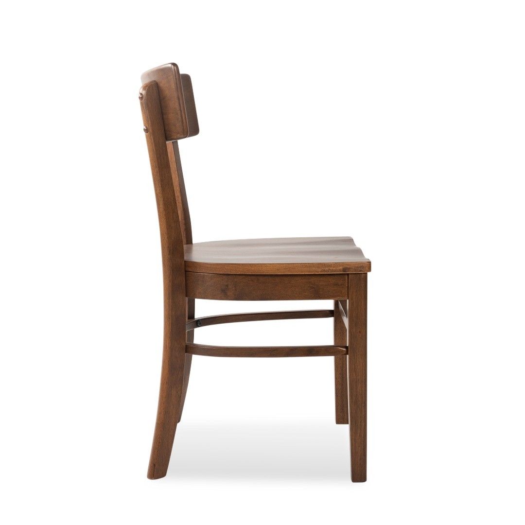 [2 units] Full Solid Rubberwood Chairs, Kerusi Kayu Getah, Furniture