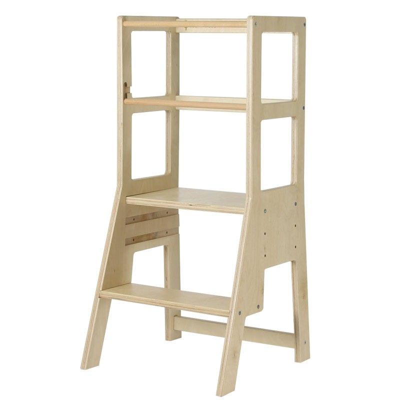 2in1 LEARNING TOWER STEP STOOL 3 HEIGHT ADJUSTABLE BN READY STOCK