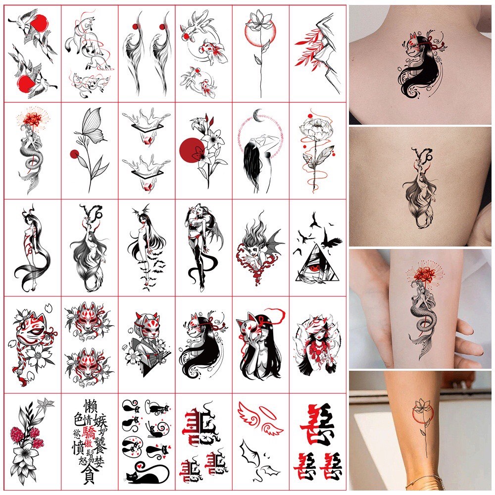 30pcs Temporary Tattoo Stickers Hobbies Toys Stationary Craft 30pcs-temporary-tattoo-stickers-hobbies-toys-stationary-craft