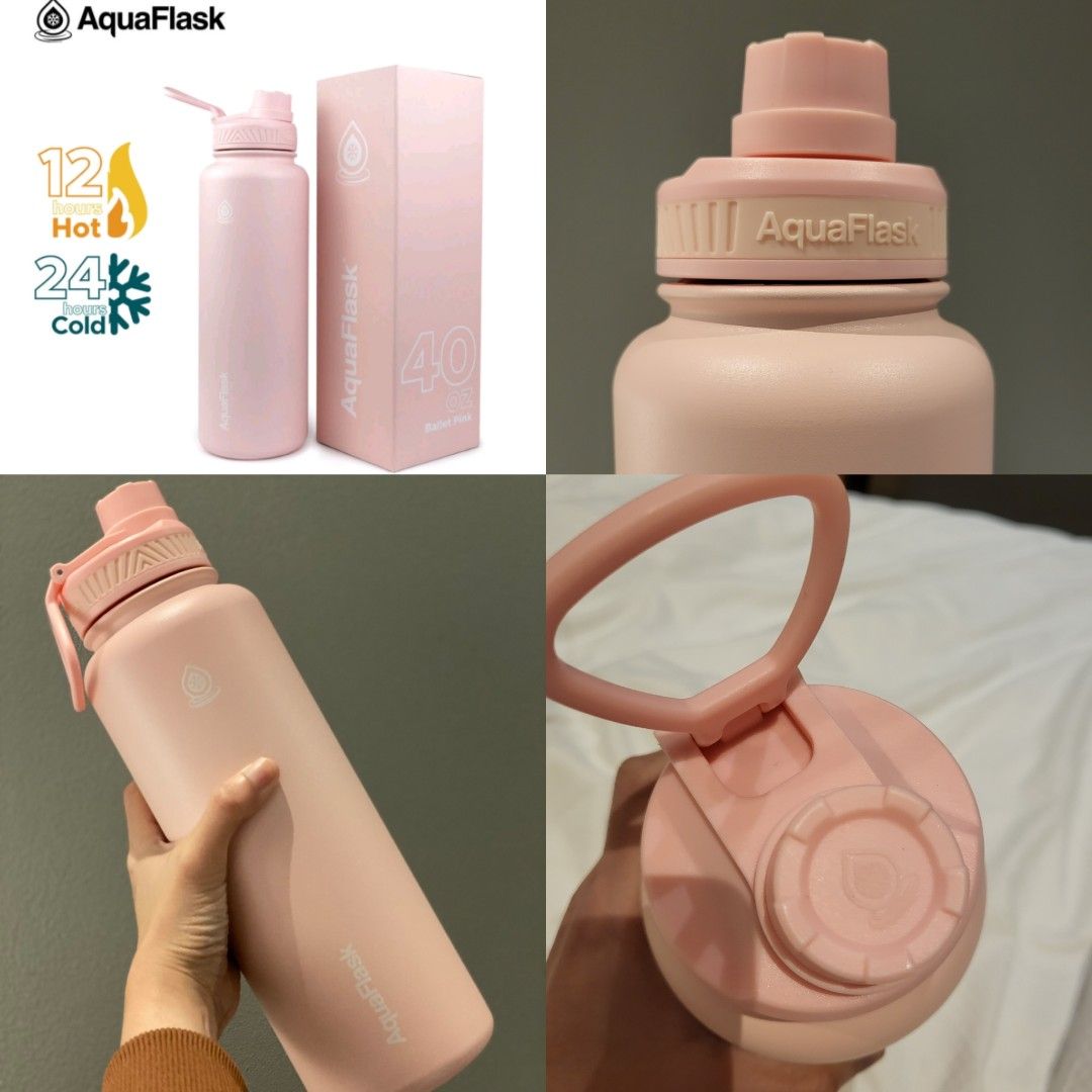 40oz Aquaflask in Ballet Pink, Furniture & Home Living, Kitchenware