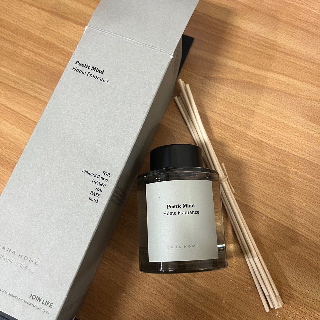 全新 ZARA HOME Poetic Mind詩意心靈 擴香瓶 100ml 木質調, 家具及居家用品, 居家香薰在旋轉拍賣