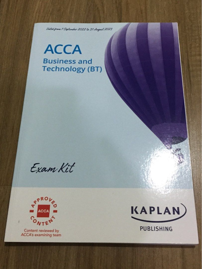 ACCA Kaplan (F1/BT/FIA FBT) Business and Technology Exam Kit, Hobbies