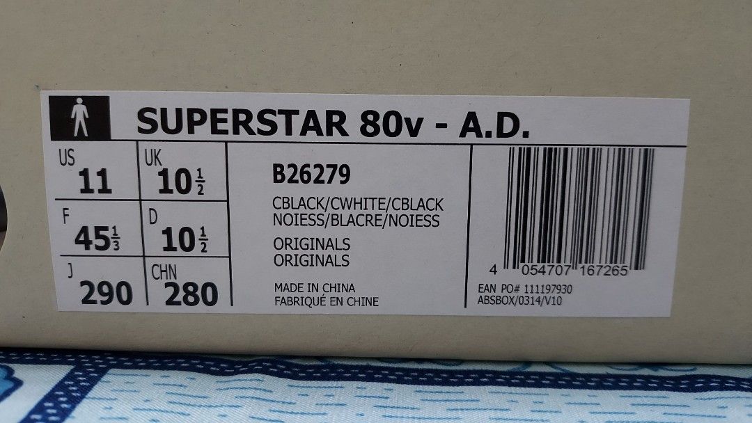 ADIDAS SUPERSTAR 80v A.D. US11