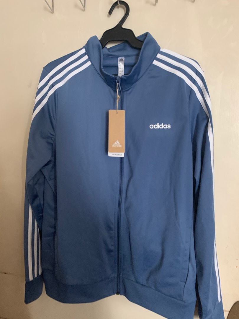 Adidas Blue Track Jacket, Women's Fashion, Coats, Jackets and Outerwear